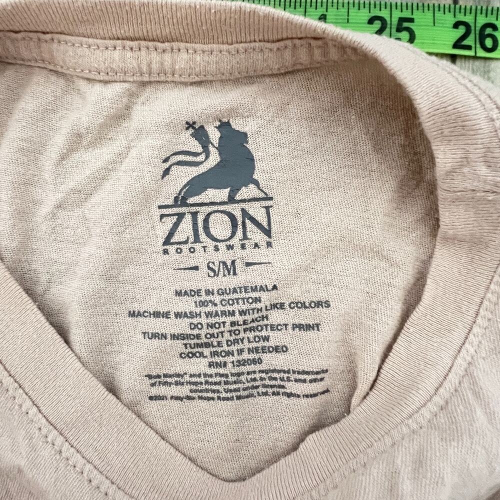 Zion Womens Bob Marley Colorful Retro Oversized Relaxed Tshirt Sz S/M‎ Music 70s - Picture 5 of 8